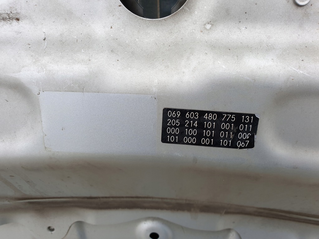 фото №13, Mercedes c-klasa w205 205 капот передняя графитовая