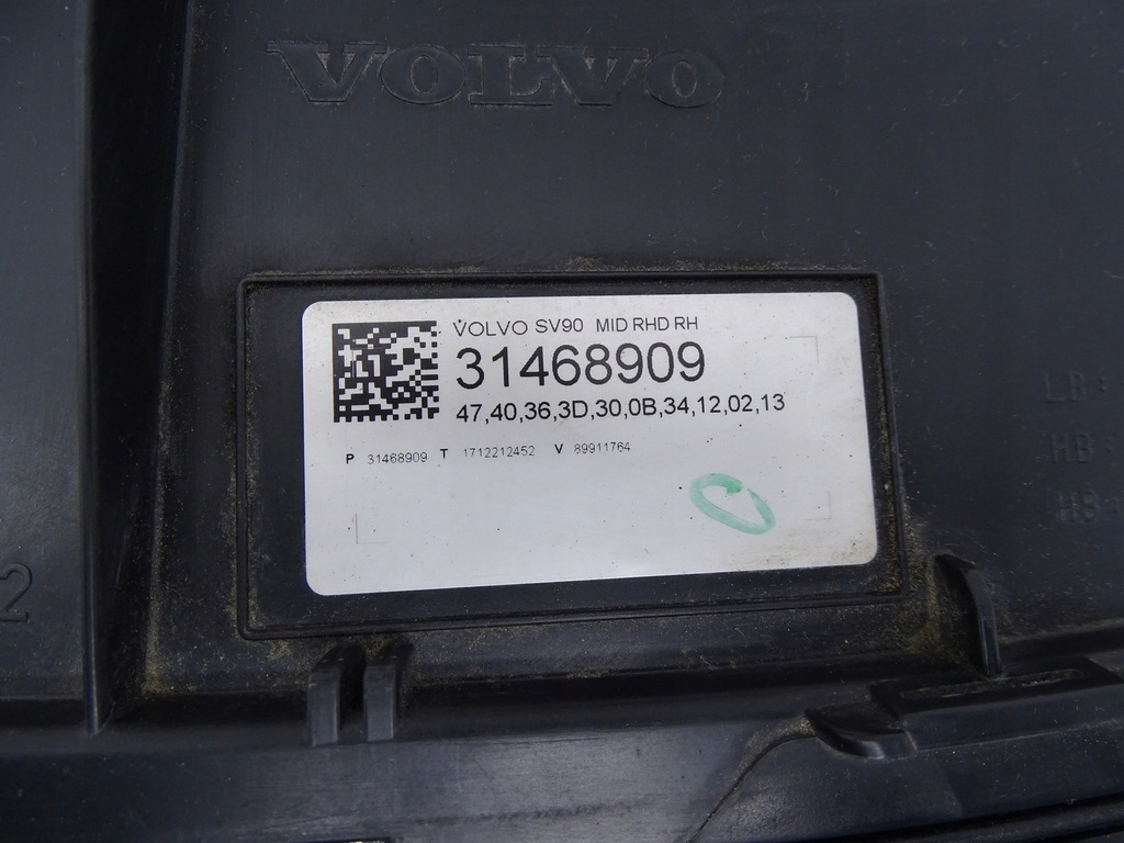 фото №15, Лампа правый перед правая передняя volvo v90 s90 ii 31468909