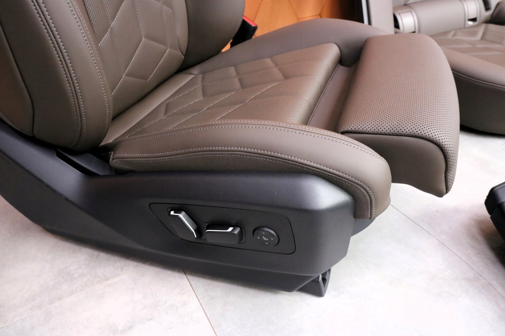 фото №11, Bmw 5' g60 салон сиденья с подогревом память veganza espresso коричневый bowers