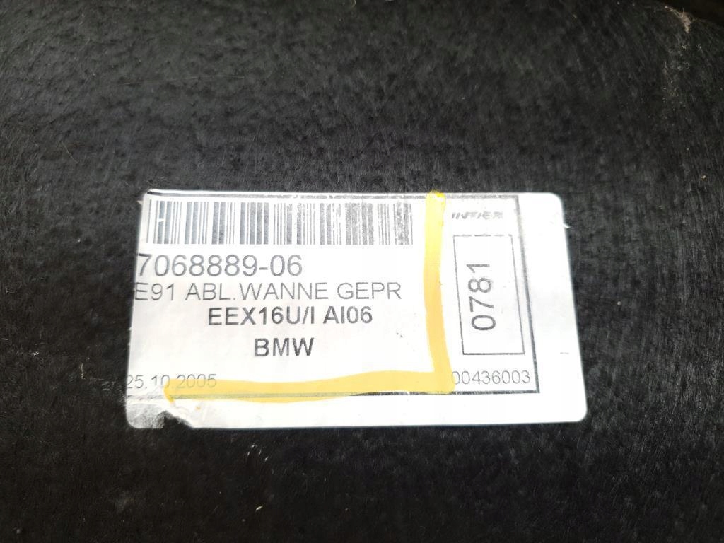 фото №7, Піддон обшивка багажника bmw 3 e91