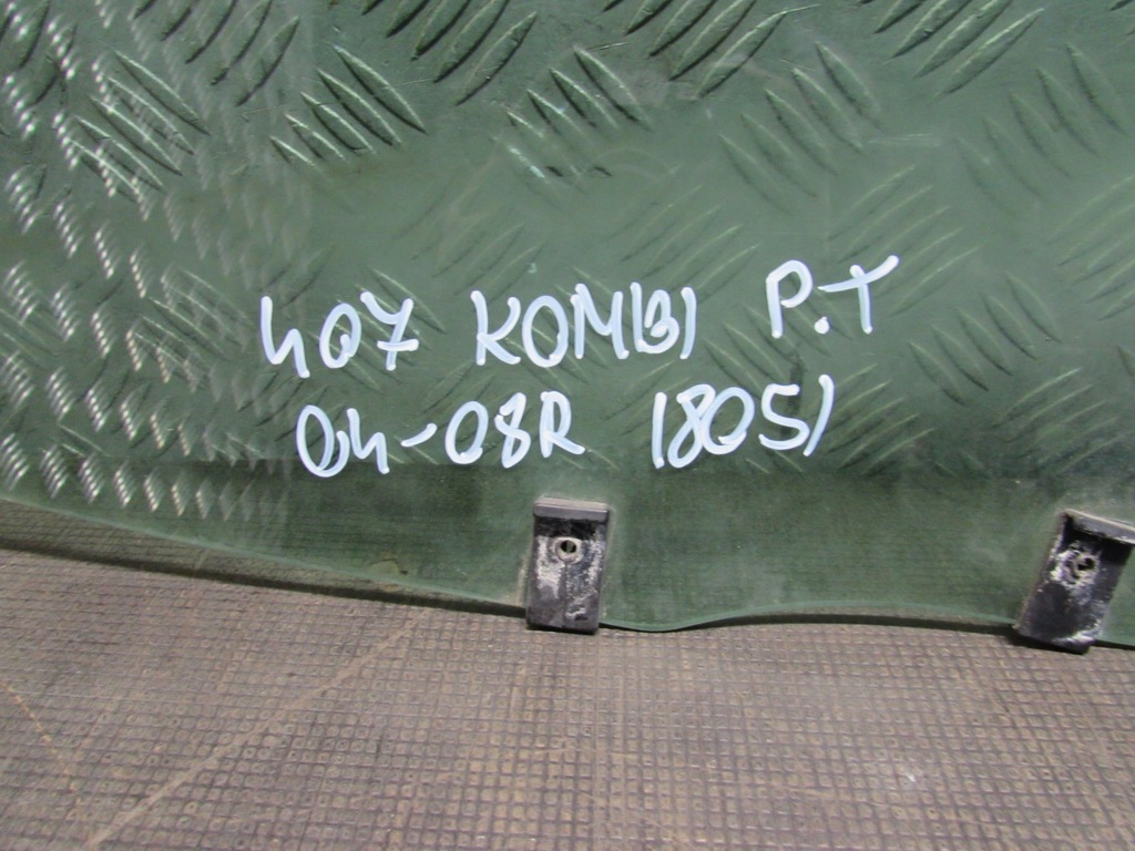 фото №9, Скло правий задня peugeot 407 04-11r kombi dot39 as2 m34