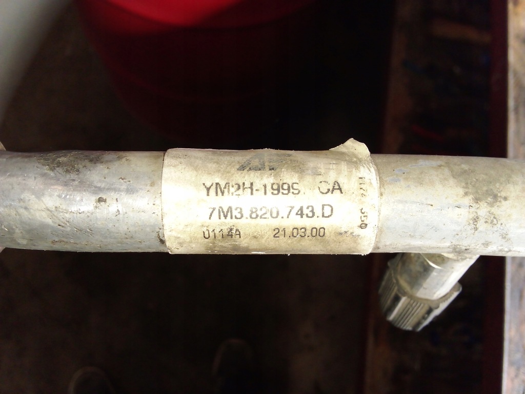 фото №7, Шланг кондиционера wąż vw sharan 1.8t 7m3820743d