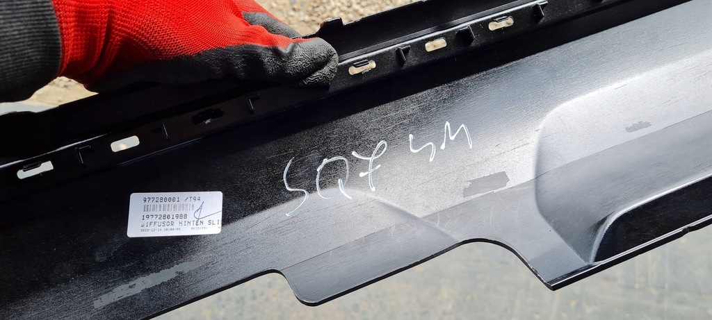 фото №12, Sq7 4m lift q7 накладка спойлер бампера pod hak задня 4m0807568b