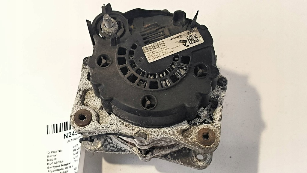 фото №3, Генератор 231007619r 2.3 dci renault master iii lift