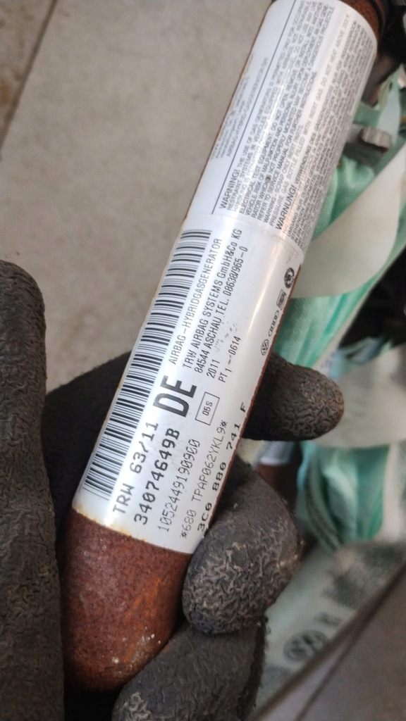 фото №4, Шторка безпеки подушка безпеки права ліва vw passat b7 kombi комплект