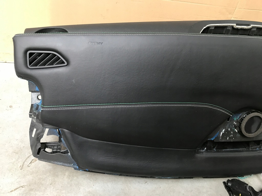 фото №13, Alfa romeo stelvio quadrifoglio консоль панель приладів ремені шкіра відновлена usa