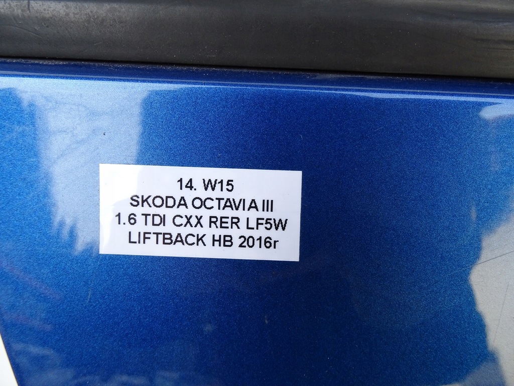 фото №15, Дверь правый перед правое передние lf5w skoda octavia iii 5e