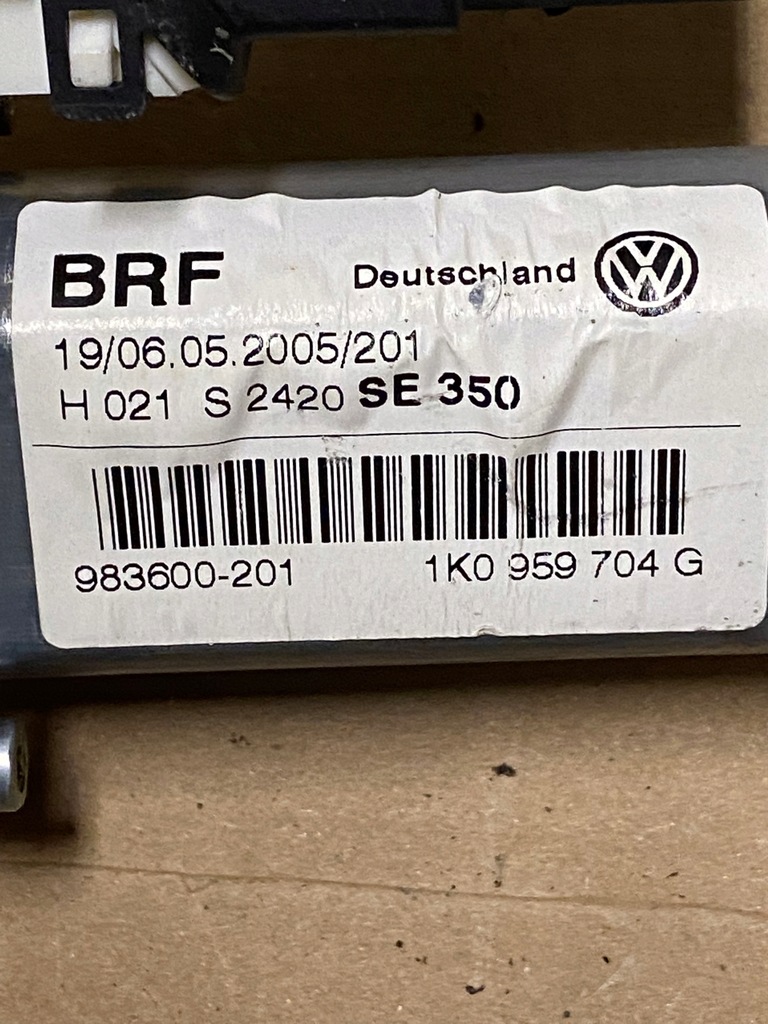 фото №6, Моторчик скло правий задня seat leon ii 1k0959704g