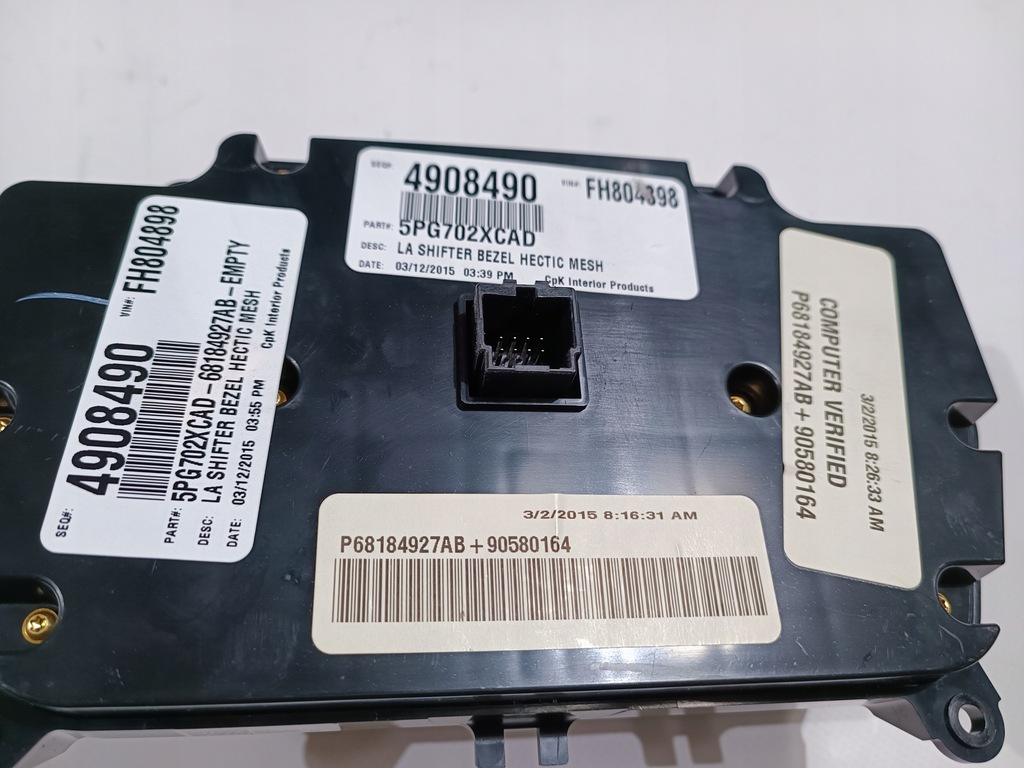 фото №8, Панель радио кондиционера dodge challenger 2015-