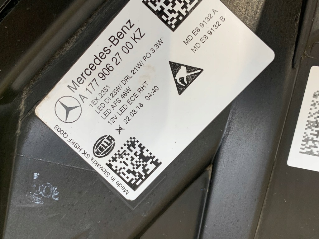 фото №9, Mercedes a w177 лампа full led performance ліва ładna