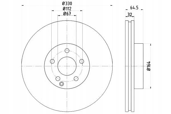 фото №1, Textar тормозные диски тормозные 2szt mercedes перед c219 w