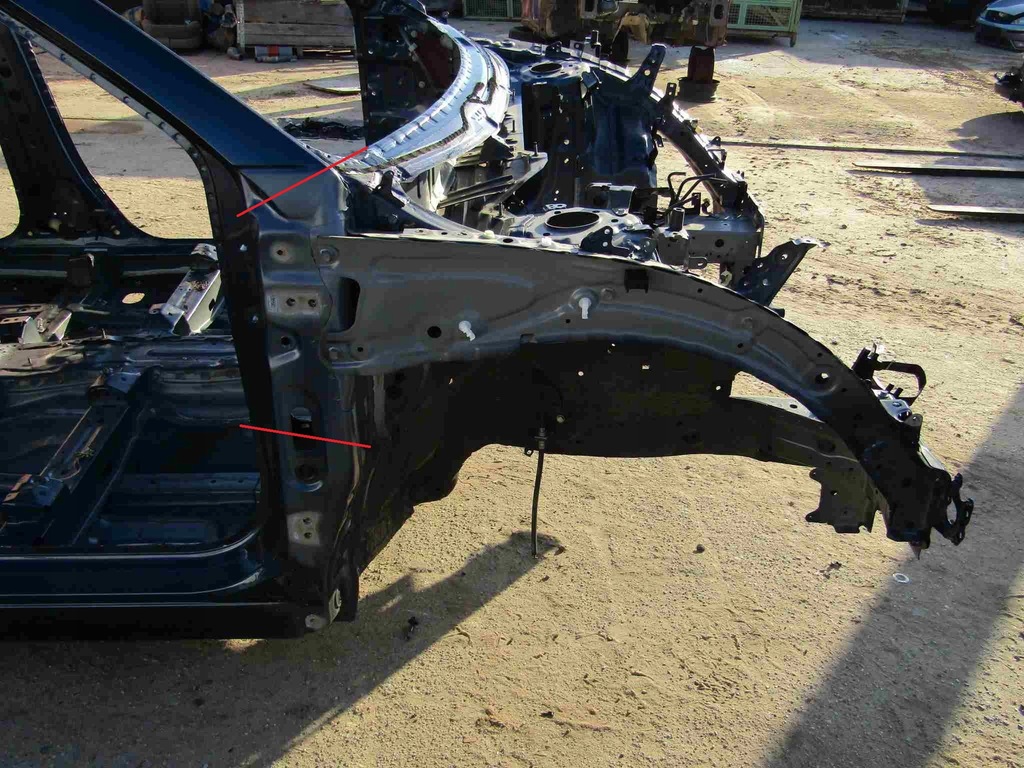 фото №1, Cr-v vi 23r лонжерон права передня чверть перед правий b640m