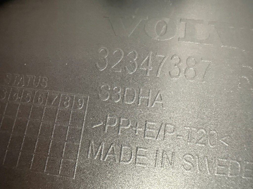 фото №9, Решётка решётка радиатора противотуманной фары бампера правый перед решётка радиатора volvo xc40 c40 32347387