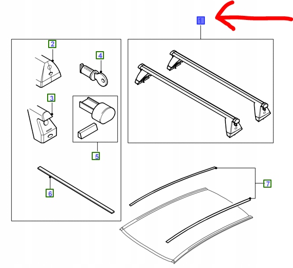 Купити Багажник даховий ford focus mk2 універсал на рейлінги