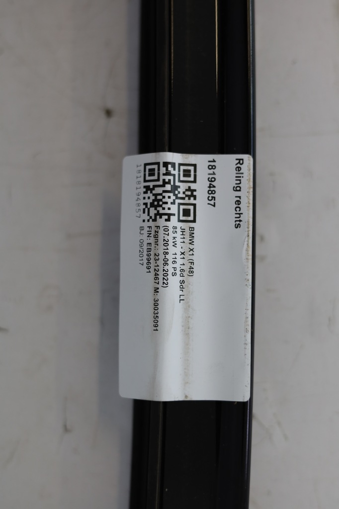 фото №6, Рейлінги дахові bmw x1 f48 shadowline комплект