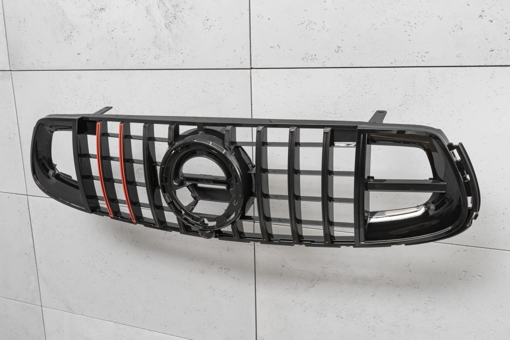 фото №9, Mercedes glc x253 c253 amg 2019+ решётка радиатора panamericana gt brabus style