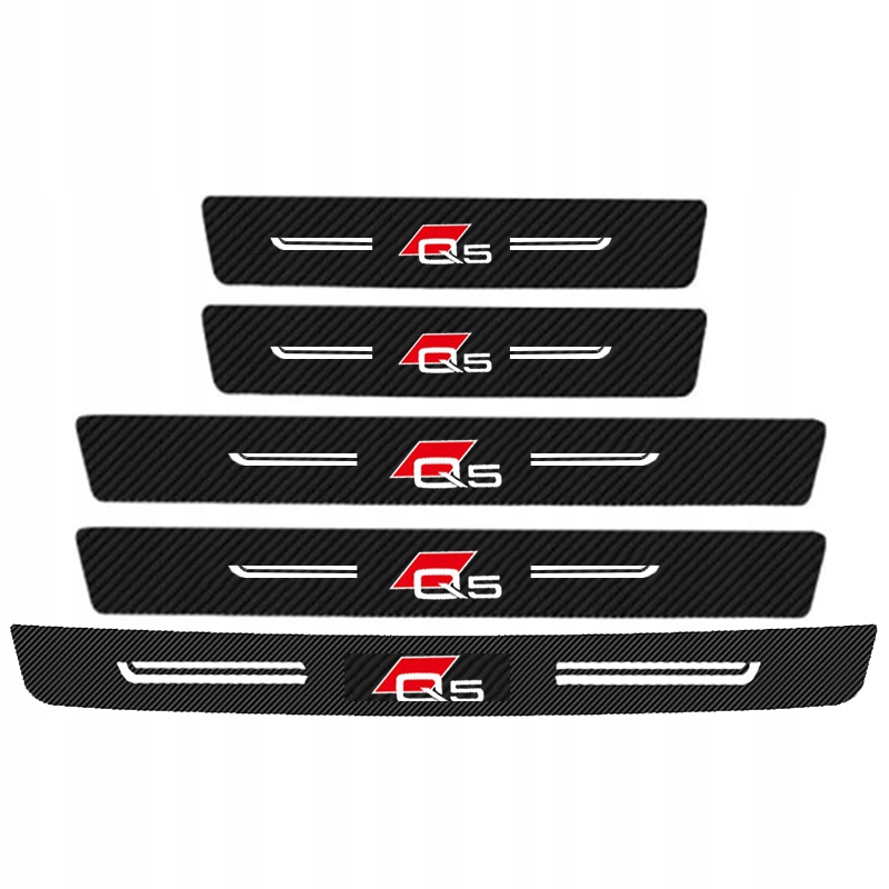 Купить 5pcs наклейка на порог к audi q5
