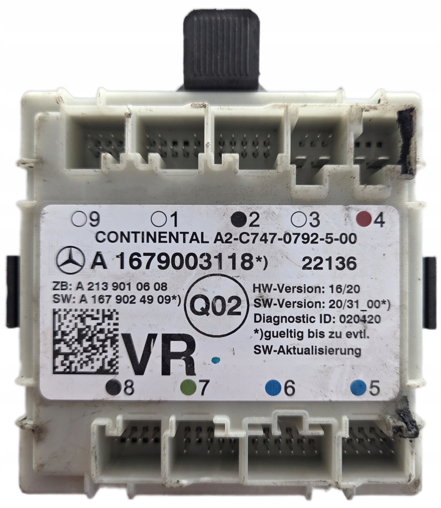 фото №1, Mercedes w167 модуль дверь a1679003118