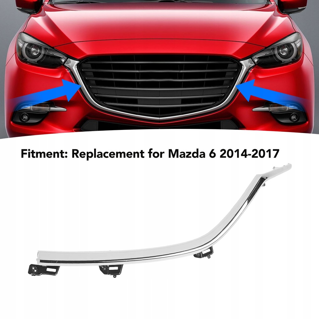 фото №15, Передняя нижняя защита решетка хромированная молдинг отделочная решетка o wyjątkowym wyglądzie замени