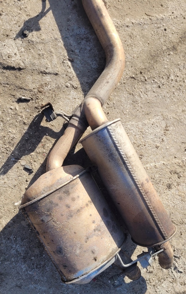 Гаситель выхлоп труба kompletny bmw e65 n62b40 n62 4.0b 7505798 7505797 в Украине