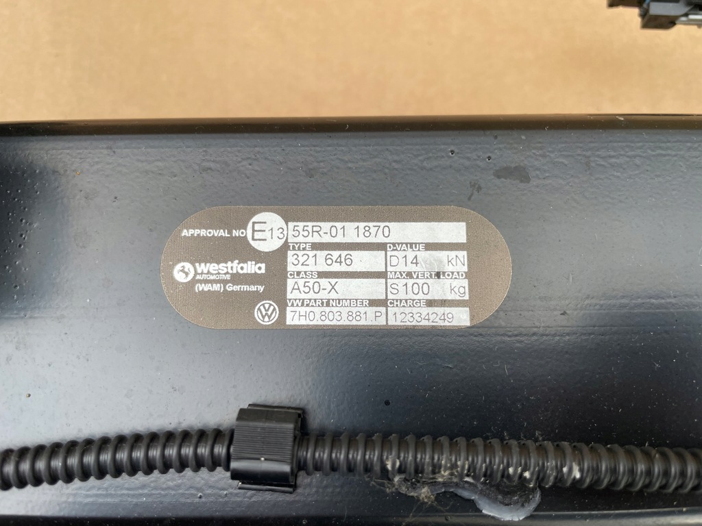 фото №10, Hak буксирувальний джгут vw t6 t6.1 стала кулька 7h0803881p 7la971541a ideał