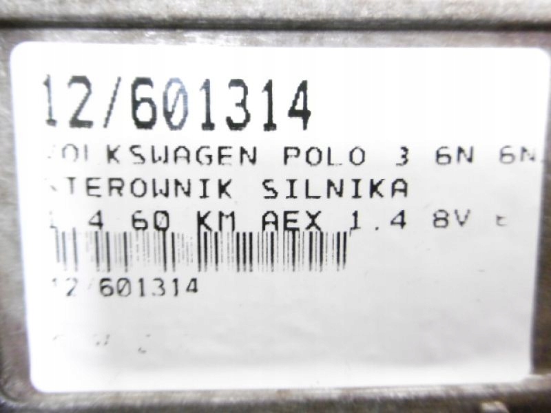 фото №6, Polo 3 iii бортовий комп'ютер 1,4 8v 6k0906027e 0261204593