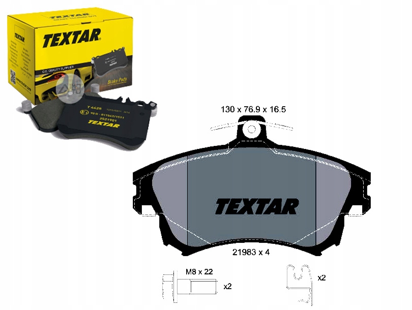 фото №1, Тормозные колодки тормозные smart перед forfour 04- textar