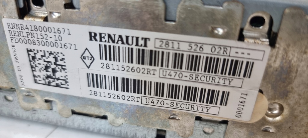 фото №4, Радио заводской радиопроигрыватель cd renault grand espace iv lift 281152602r