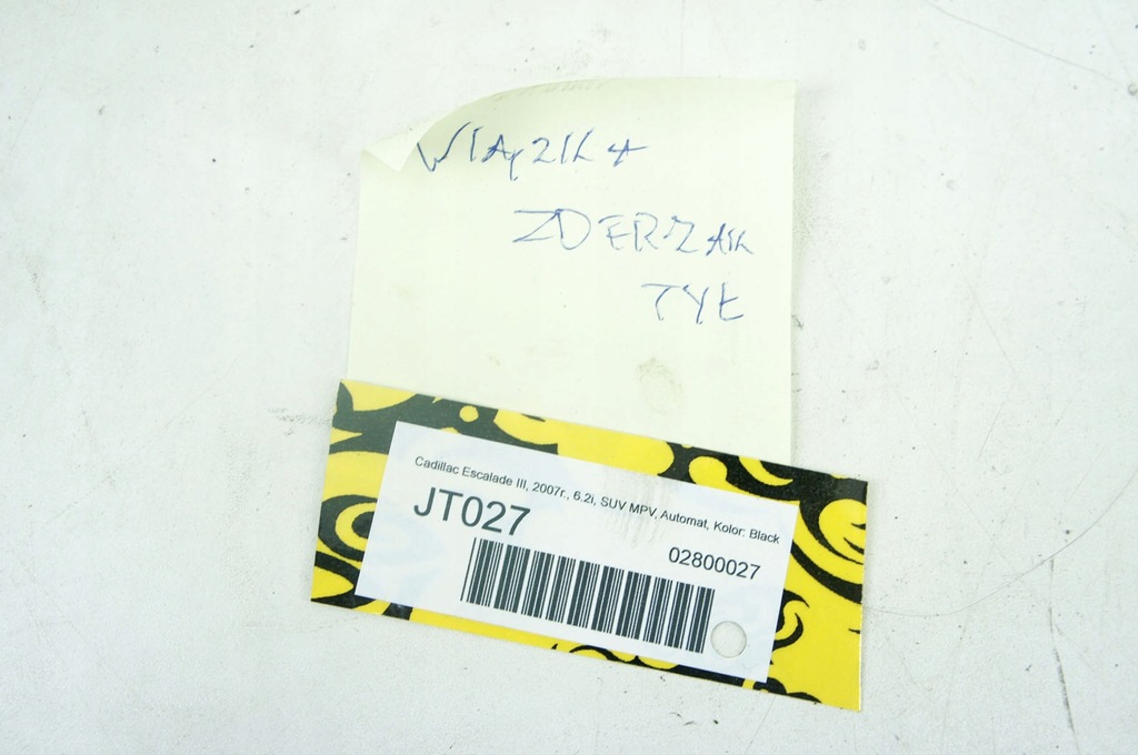 фото №5, Jt027 cadillac escalade iii жгут бампера задняя