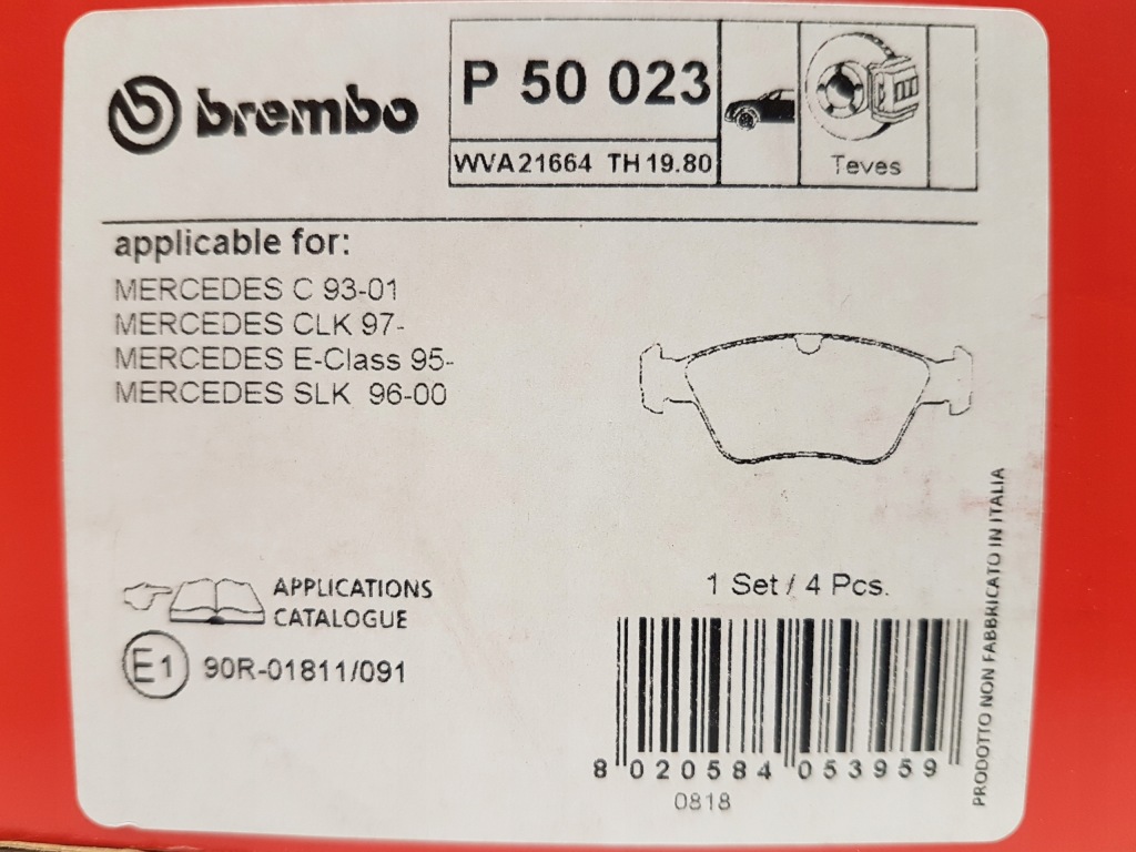 фото №7, Brembo тормозные диски kpl перед mercedes w202 w210 r170