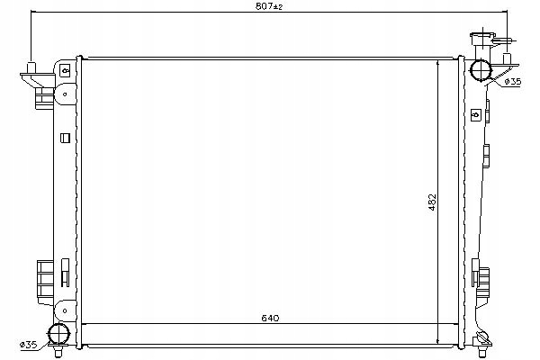 фото №1, Nissens радіатор двигуна hyundai ix35 kia sportag