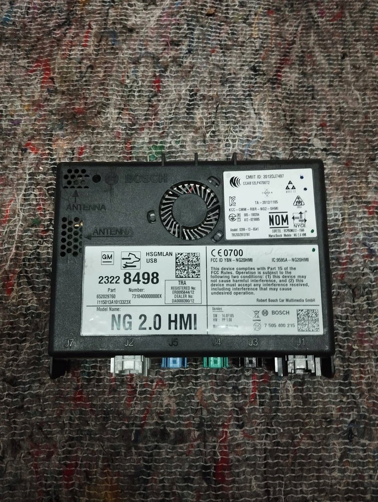 фото №2, Opel insignia усилитель радио модуль hmi навигации блок управления