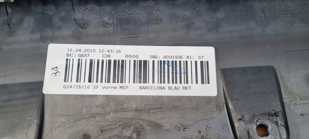 фото №13, Bmw 8 g14 m-pakiet бампер перед оригинал a406