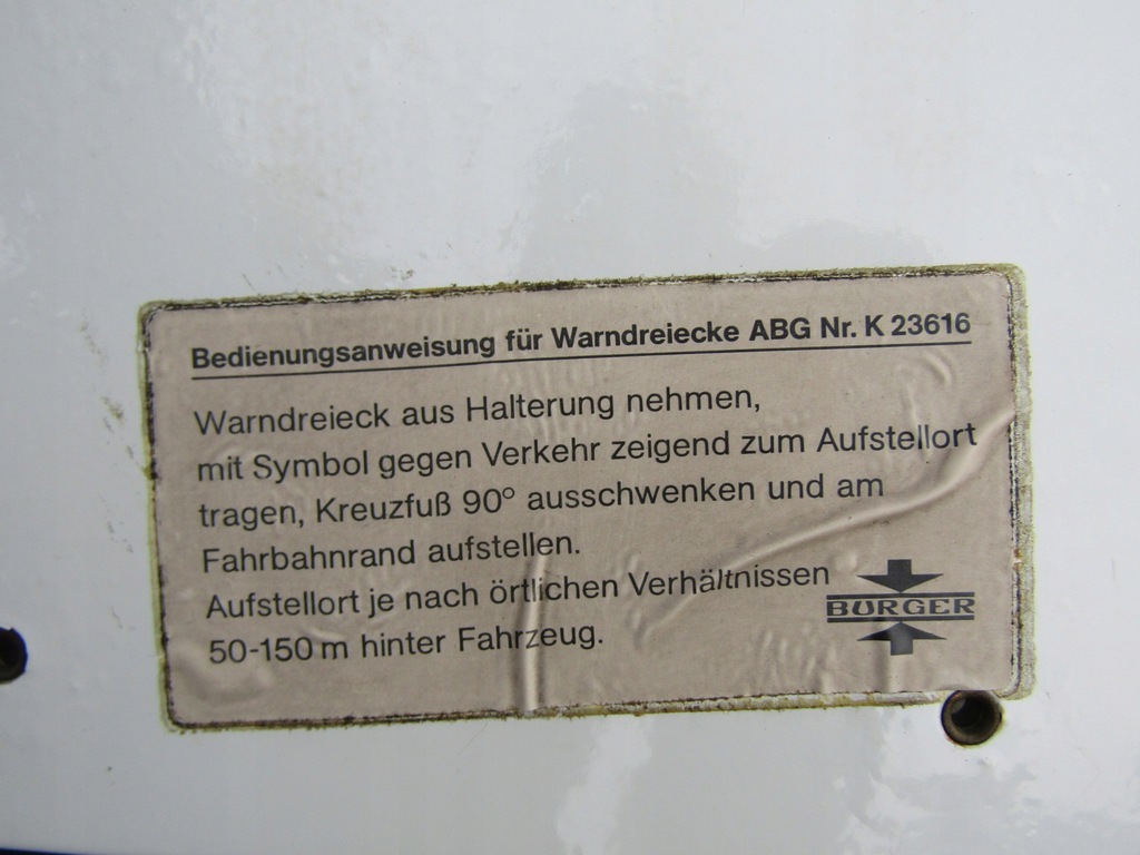 фото №11, 1 mercedes w124 w201 трикутник попереджувальний sedan coupe