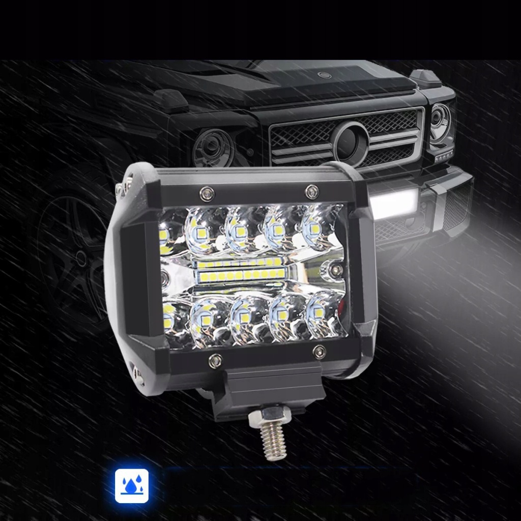 Лампа рабочая led 480w 12-24v противотуманная фара фара прожектор do тягач 2szt с Разборки