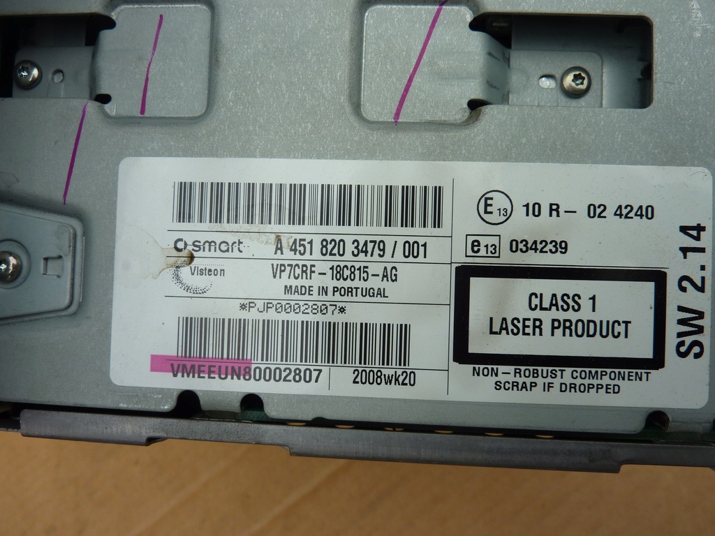 фото №3, Радио cd smart fortwo оригинал