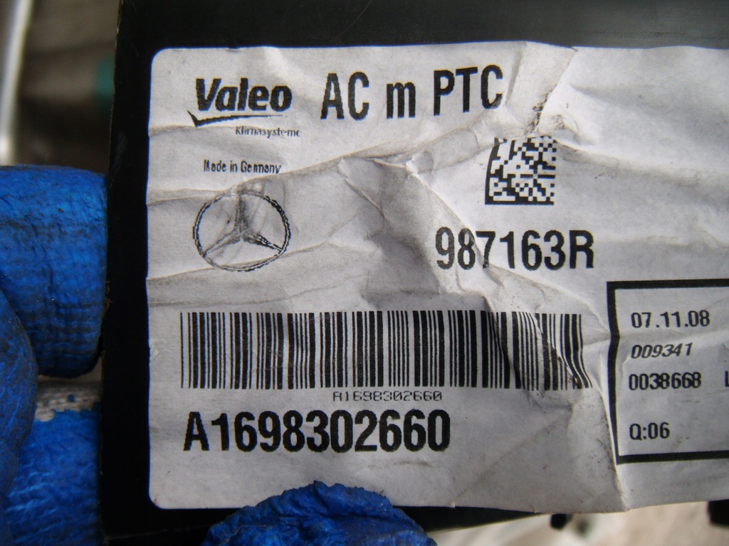 фото №9, Mercedes b-klasa w245 обігрівач випарник