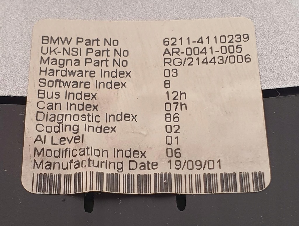 фото №5, Obrotomierz приладова панель mini cooper r50 r53 4110239