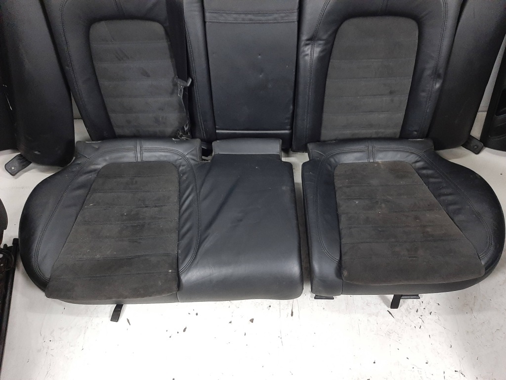 фото №7, Passat b6 variant 08r оббивка шкіра комплект сидіння заднє сидіння обшивки тунель