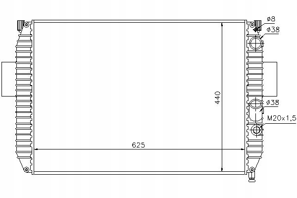 фото №1, Nissens радиатор wody iveco daily ii 49-12 v 151