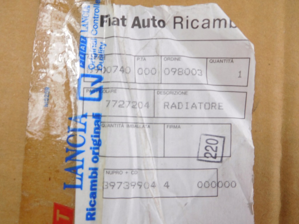 Купить Радиатор двигателя alfa 145 146 tipo dedra 7727204