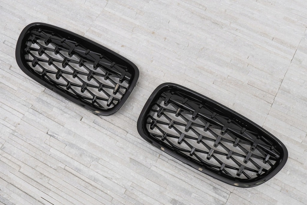 фото №13, Bmw seria 5 f10 09-17 решітка радіатора чорний передній diamond