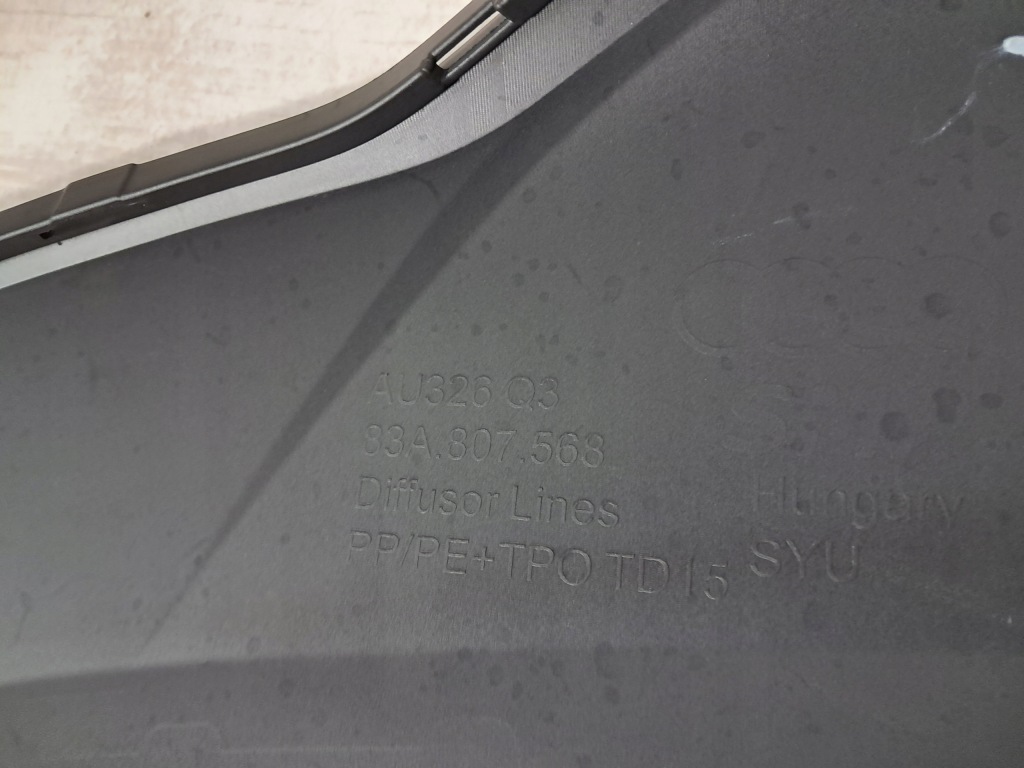 Audi q3 ii s-line накладка спойлер бампера задня задня 83a807568 Ціна