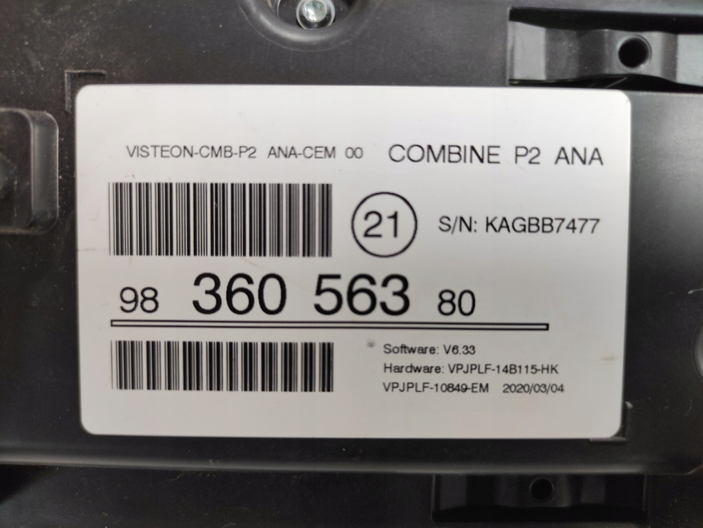 фото №6, Peugeot 208 лічильник прилади 9836056380