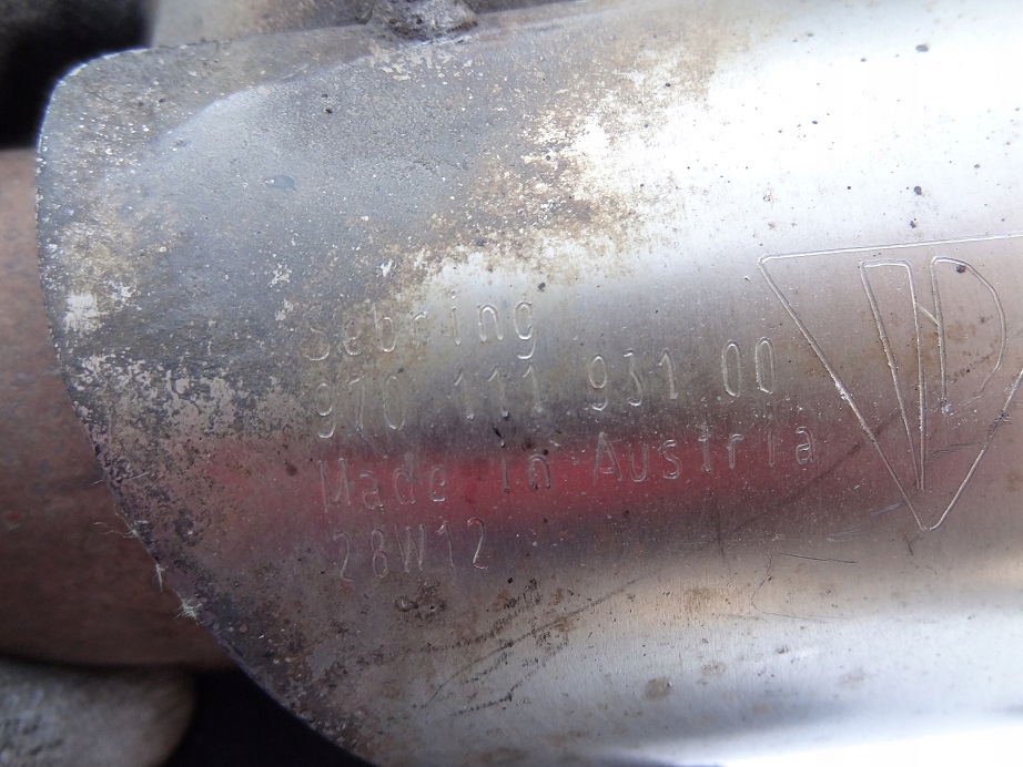 фото №9, Комплект левая правая наконечник выхлоп 97011193100 97011168200 panamera 970