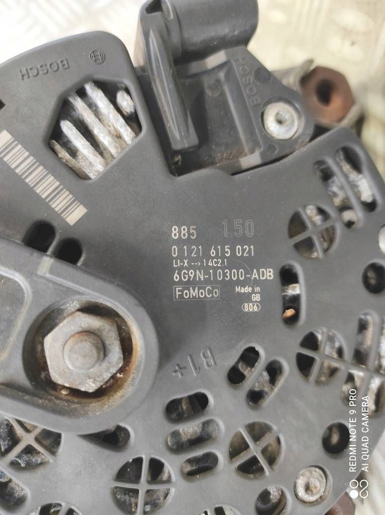 фото №8, Генератор 150a ford mondeo mk4 s-max galaxy land rover freelander 2.2 tdci