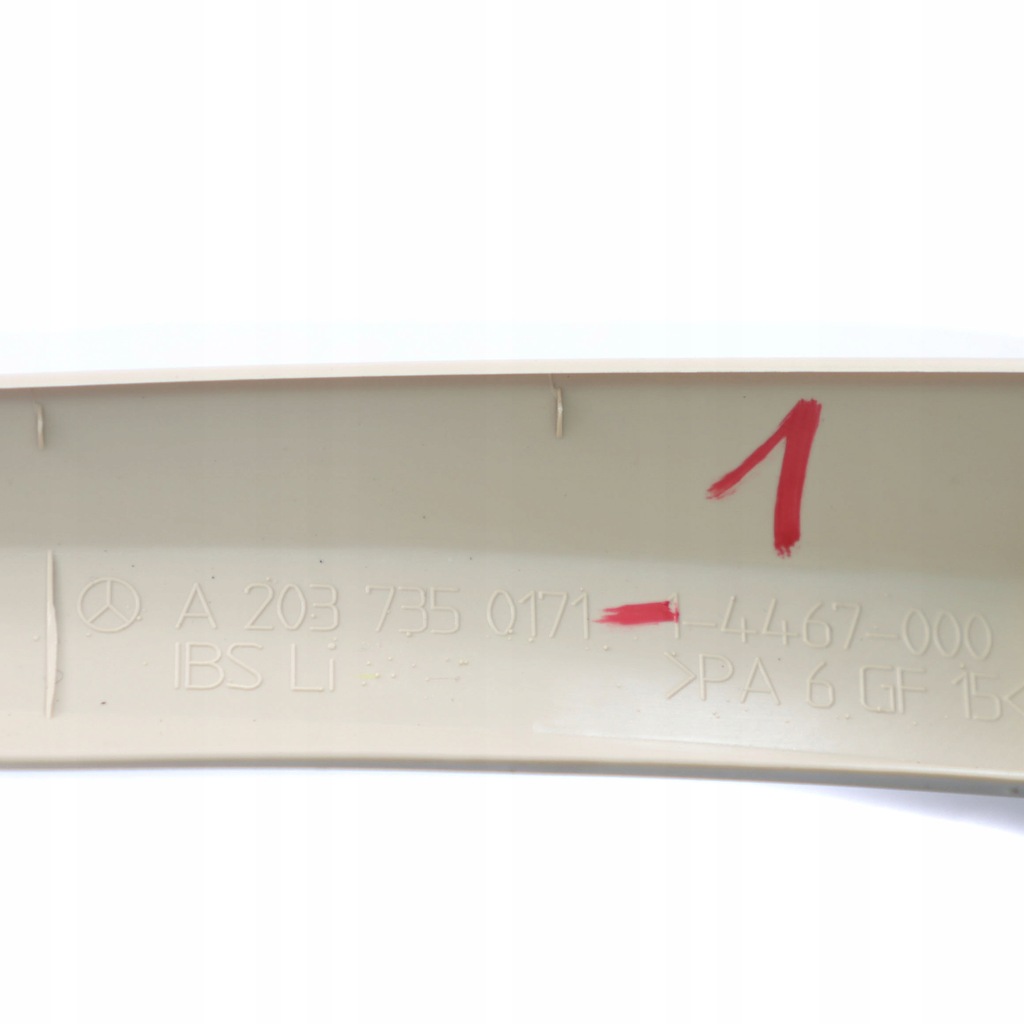 фото №14, Mercedes w203 рамка дверь молдинг бежевая левый задняя a2037350171