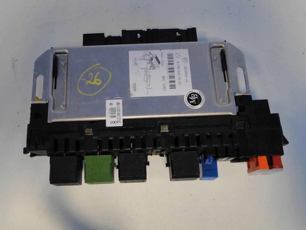 фото №7, Mercedes коробка запобіжників запобіжники модуль sam sl r230 230