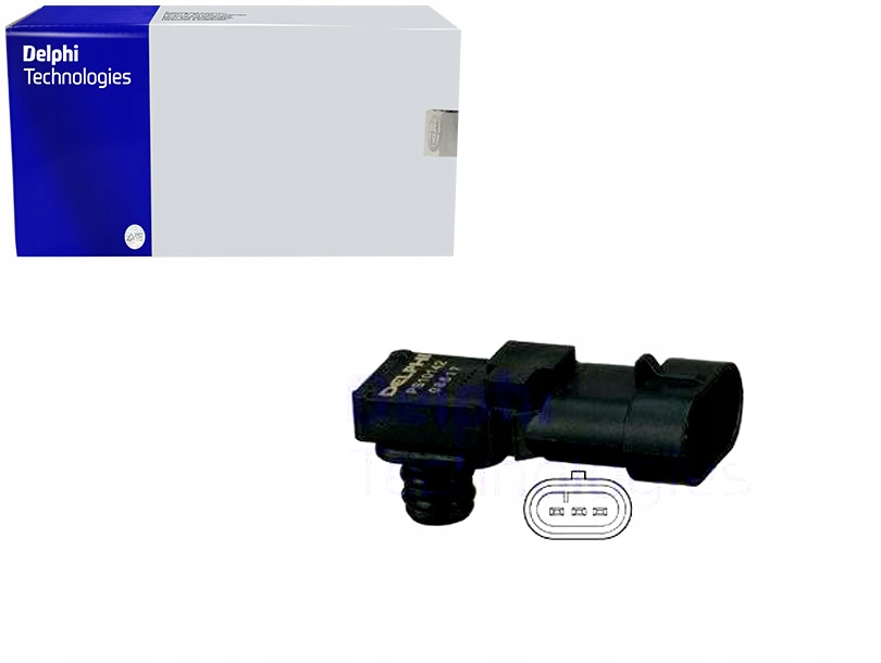 фото №13, Delphi датчик тиск. повітря renault clio 2,0 16v 00-