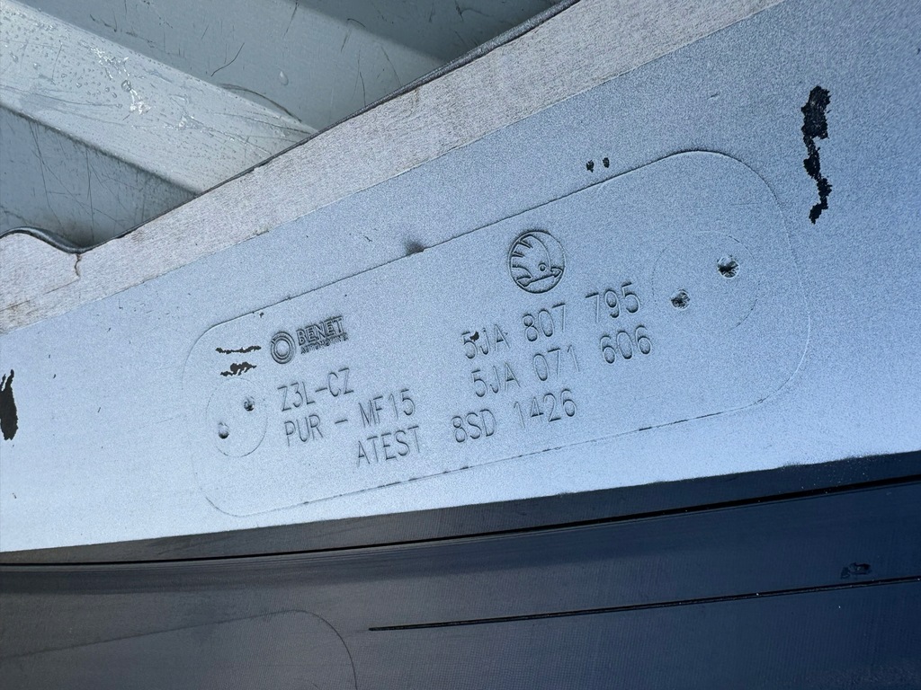 фото №13, Skoda rapid 12-19r спойлер накладка бампера перед передня 5ja807795